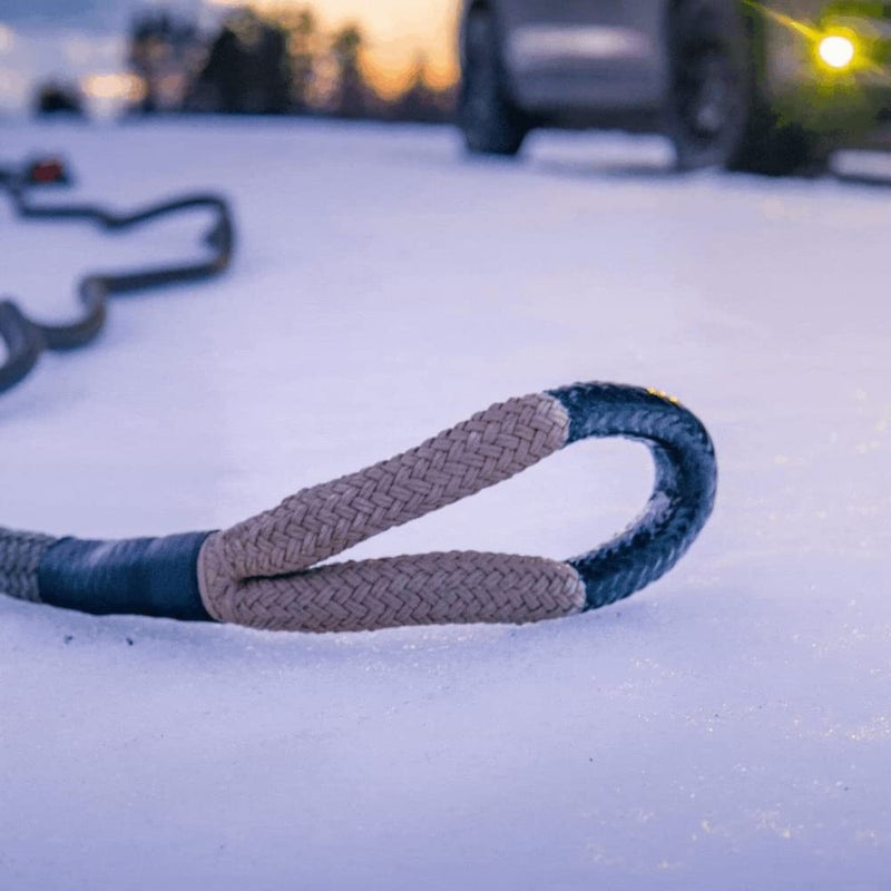 Bubba Rope RENEGADE 176655BKG Off-Road Power Stretch Kinetic Kit 3/4" x 20" Recovery Rope With Breaking Strength of 19000 In Tane / Green Accessory Ideal for Recovery and Towing Stuck Vehicles - Image 5